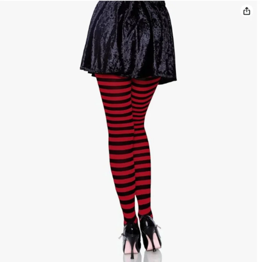 Leg Avenue Women's Nylon Striped Tights